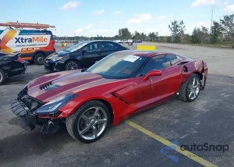 2014 Chevrolet Corvette Stingray z USA, uszkodzony, nr VIN 1G1YF2D7XE5110870